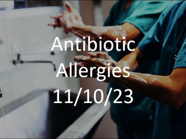 2023-11-10 Antibiotic Allergies course image