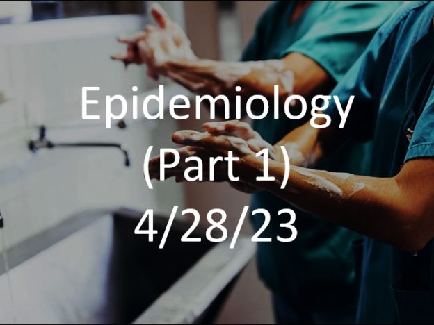 2023-04-28 Epidemiology (Part 1) course image