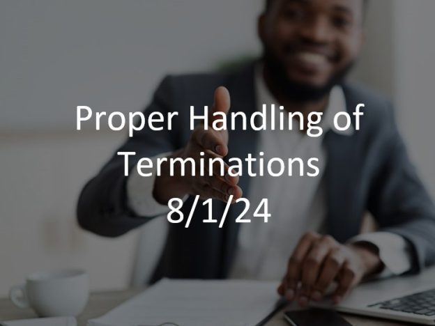 2024-08-01 Proper Handling of Terminations course image